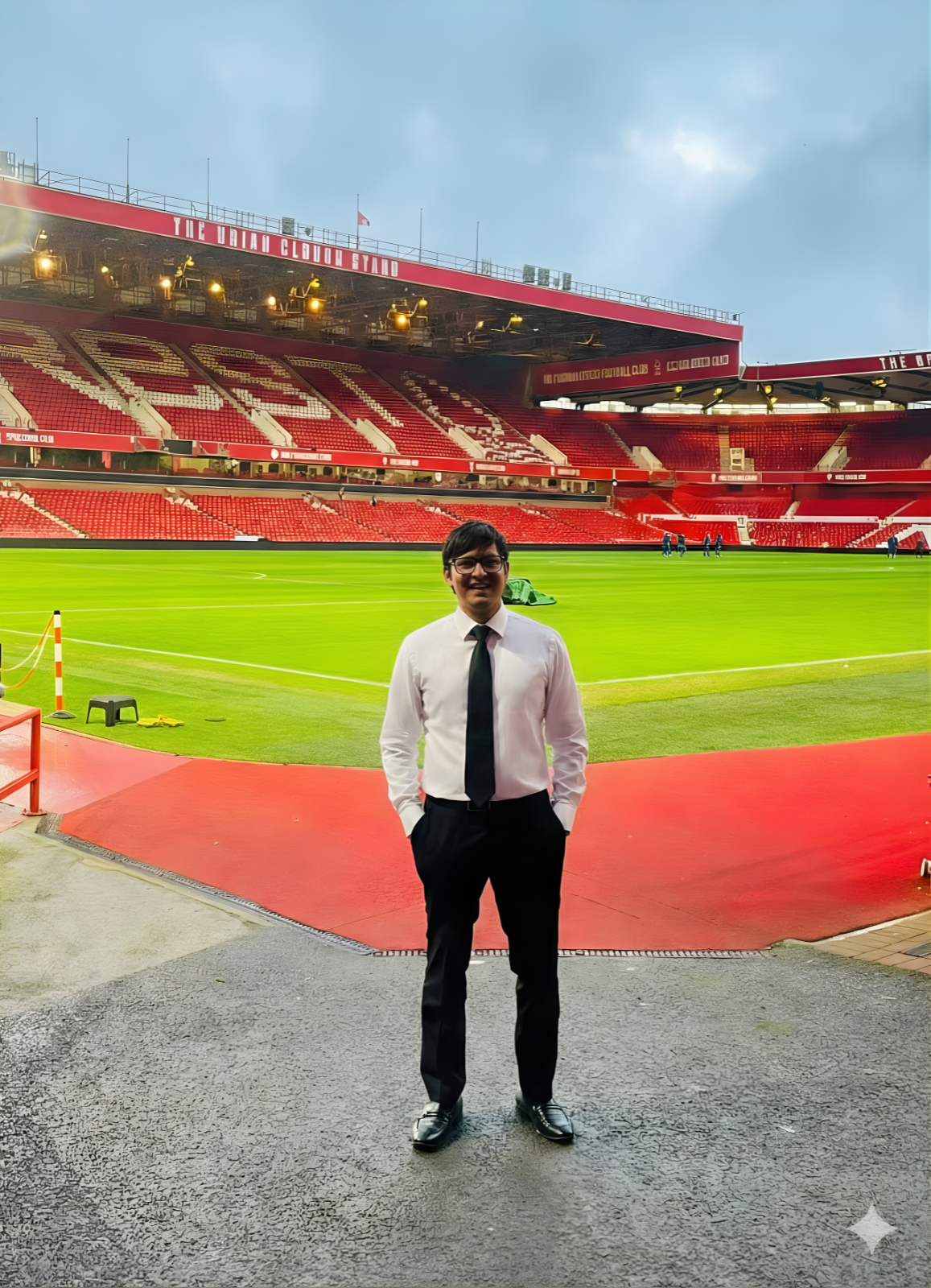 Karan Desai at the stadium